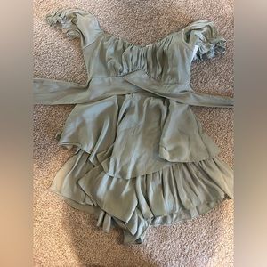 Selfie Leslie Tie Back Romper